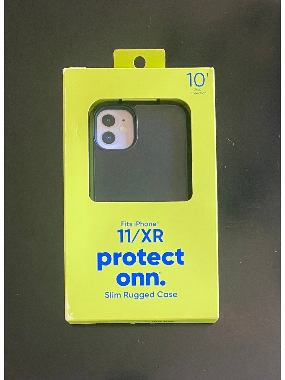 Onn Slim Rugged Case for iPhone 11/11 XR Black